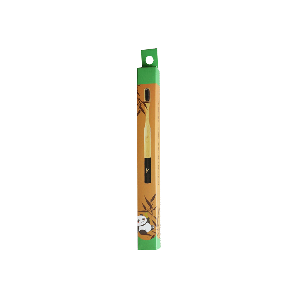 Bamboo Toothbrush with Charcoal Bristles