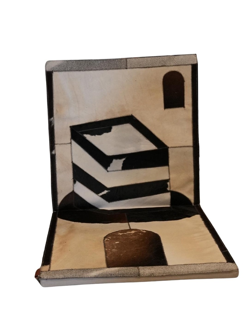 Genuine leather rug 