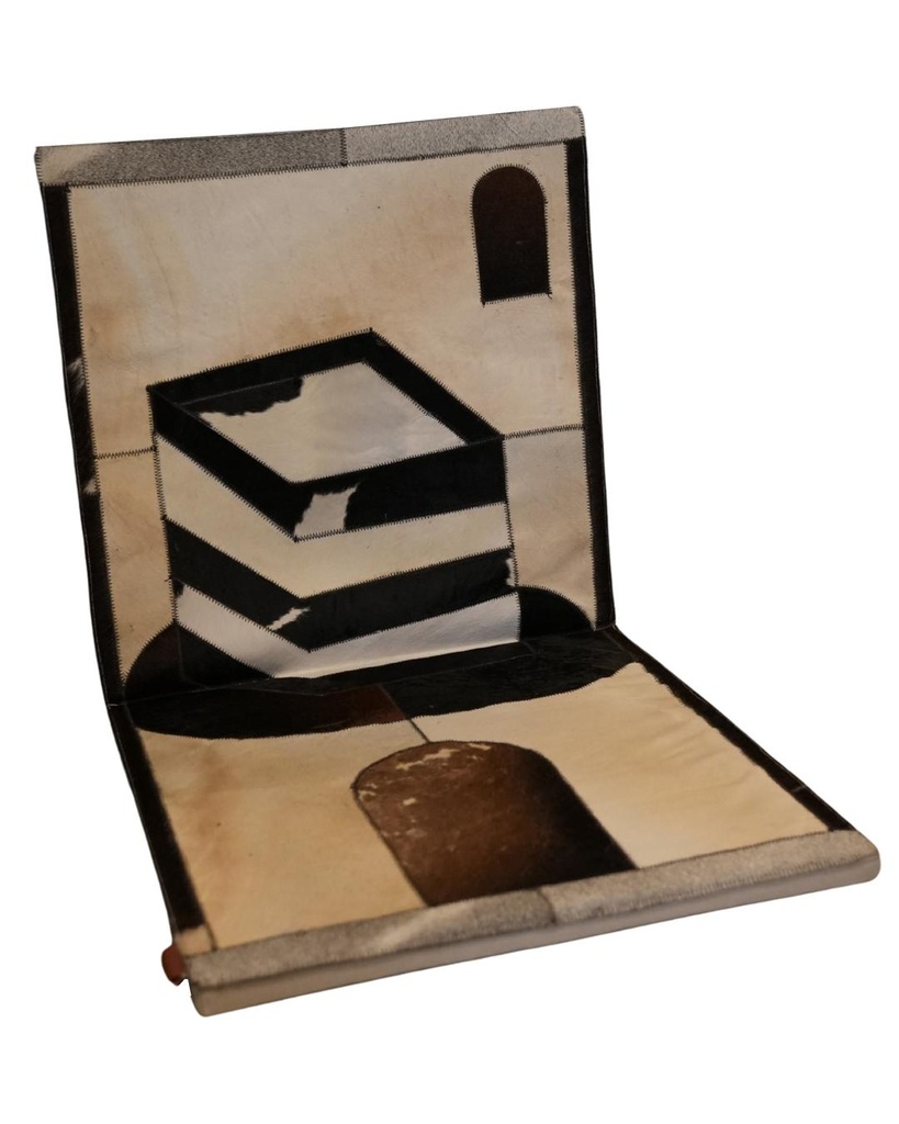 Genuine leather rug 