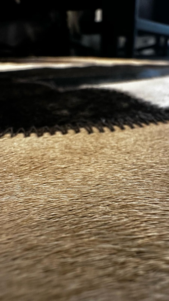 Genuine leather rug 