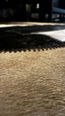 Genuine leather rug 