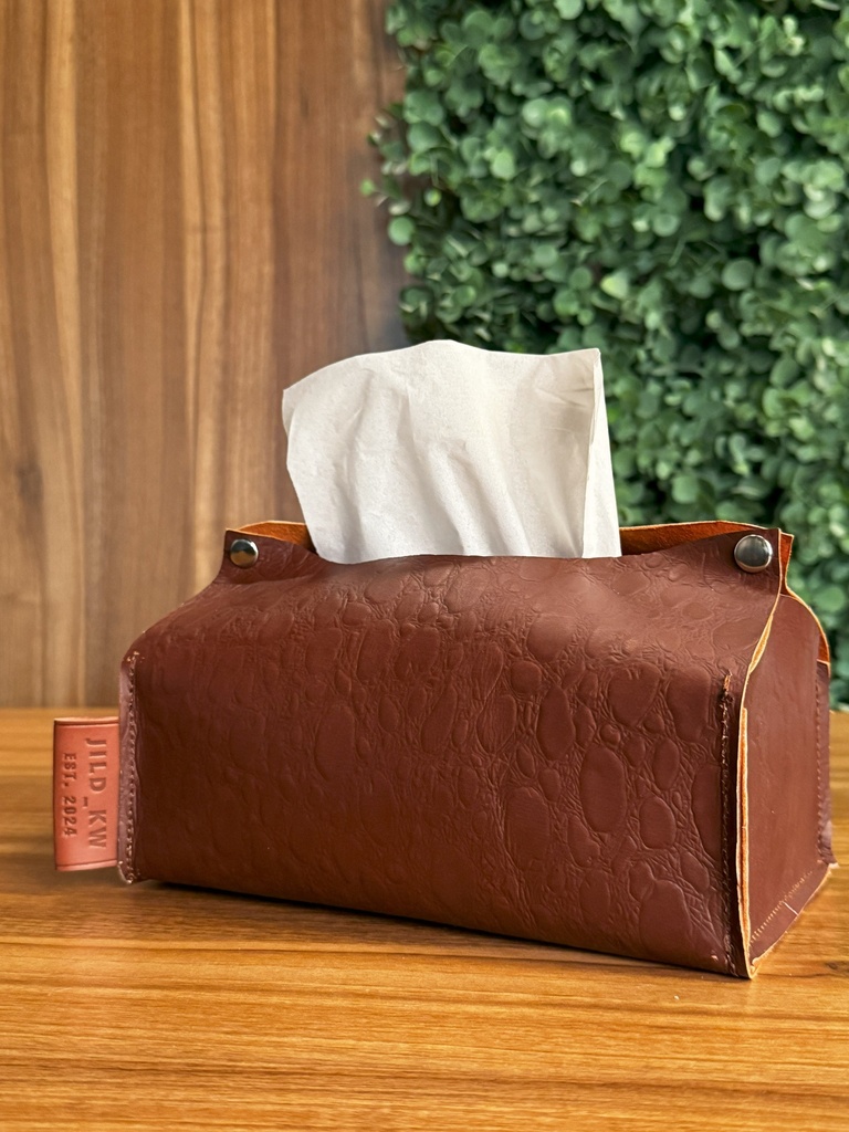 natural leather cover for tissue